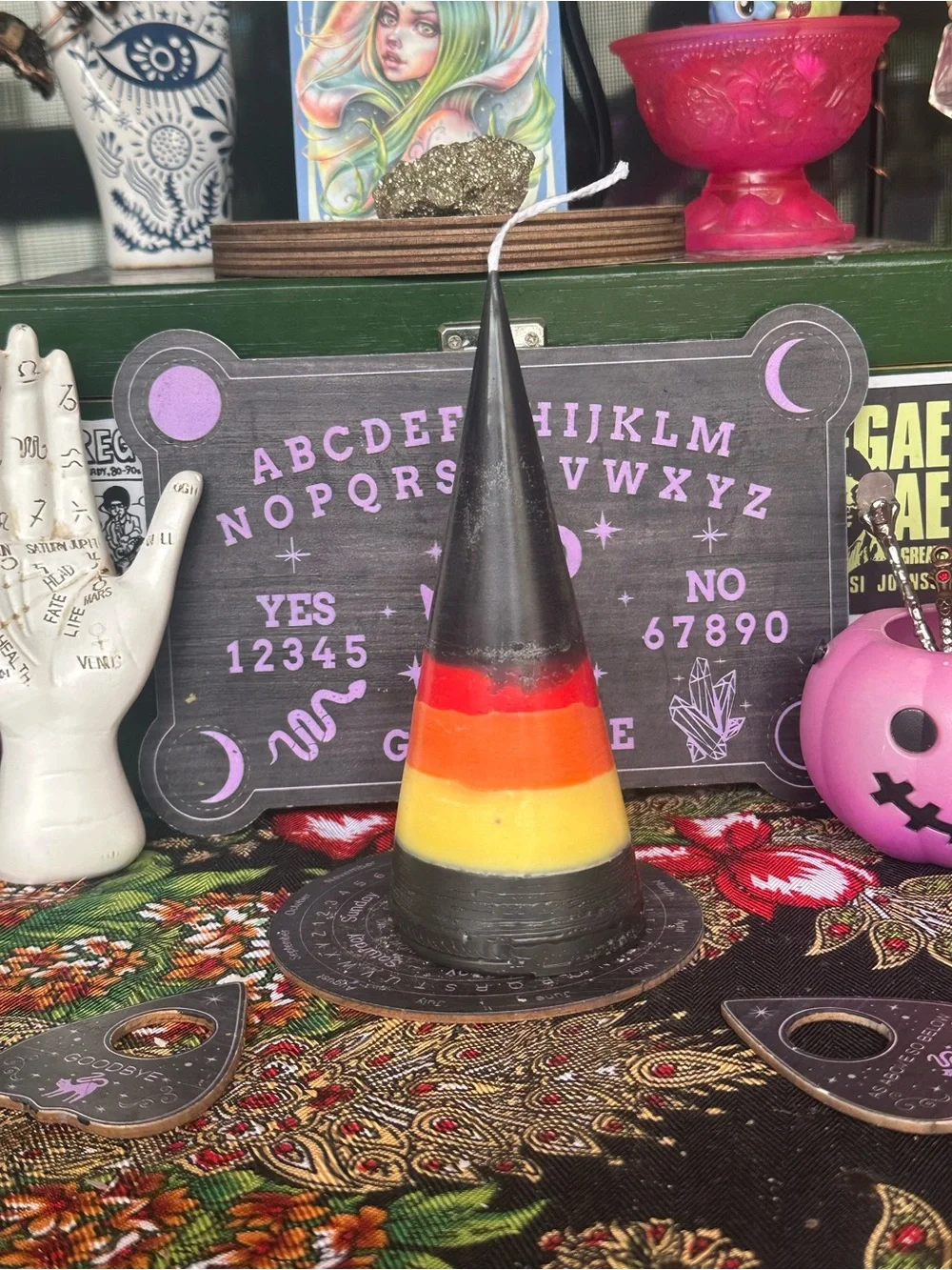 Witch’s Bonfire Cone Candle